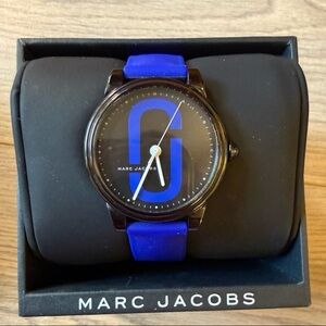 Marc Jacobs Women's Corie MJ1583 Blue Silicone Japanese Quartz Fashion Watch